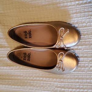 Kids size 13, rose gold flats